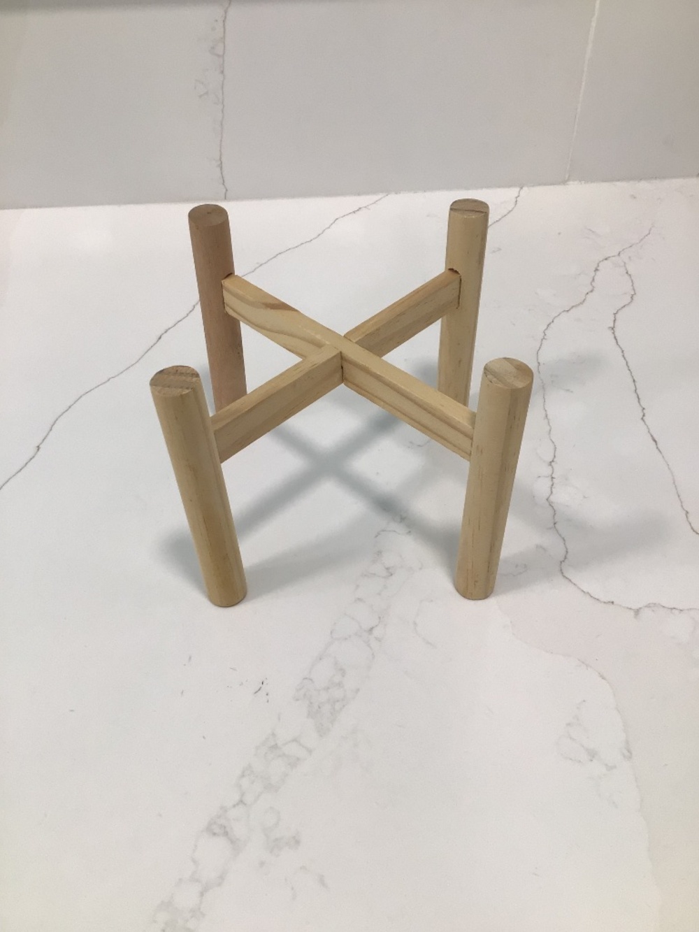 Plant stand holder wood